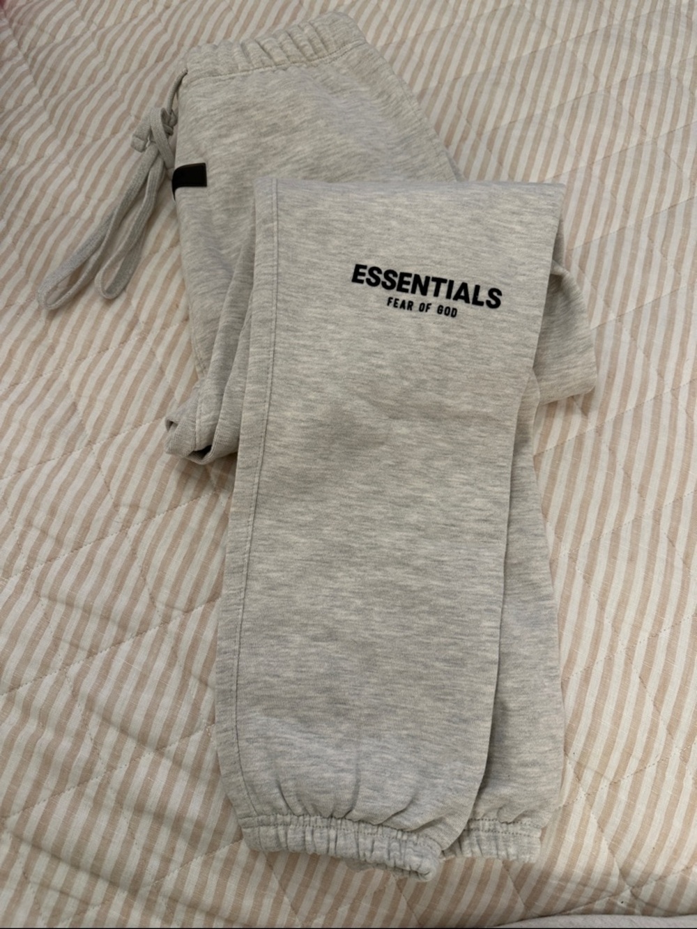 Fear of God ESSENTIALS Light Heather Grey Joggers Men’s S